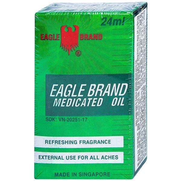 [Chai 24ml Chính Hãng] Dầu Gió Xanh Singapore Eagle Brand