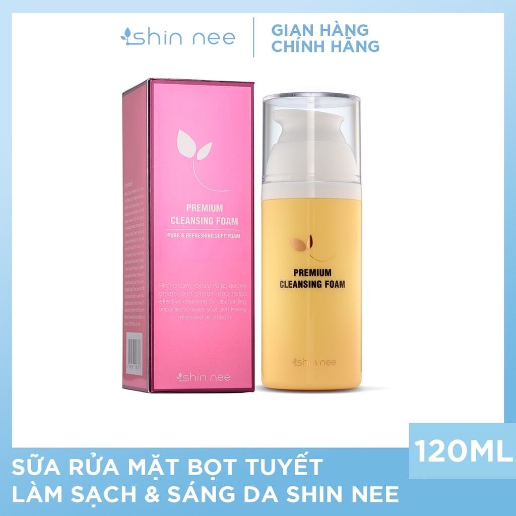 Sữa rửa mặt bọt tuyết Shinnee cho da nhạy cảm