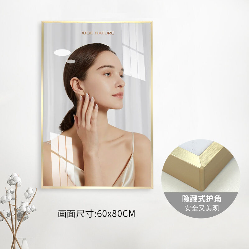 Khung Áp Phích Khung Trưng Bày Acrylic Treo Tường Khung Ảnh Khung Tranh Hợp Kim Nhôm Không Cần Đục Lỗ Khung Quảng Cáo