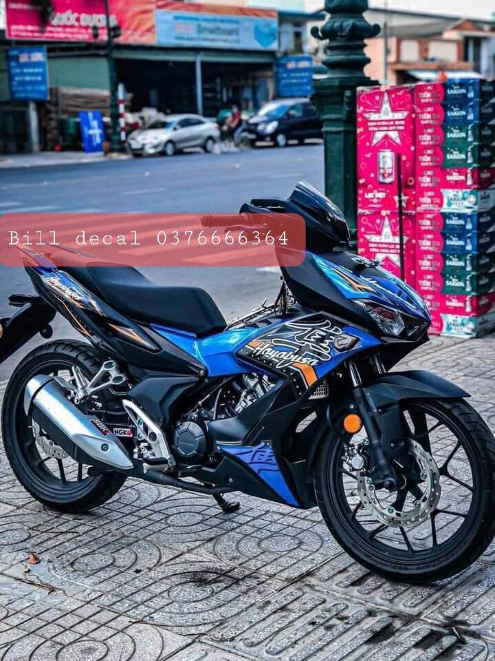tem rời winner x hayabusa xanh đen  | tem xe chất lượng | mẫu mã đa dạng