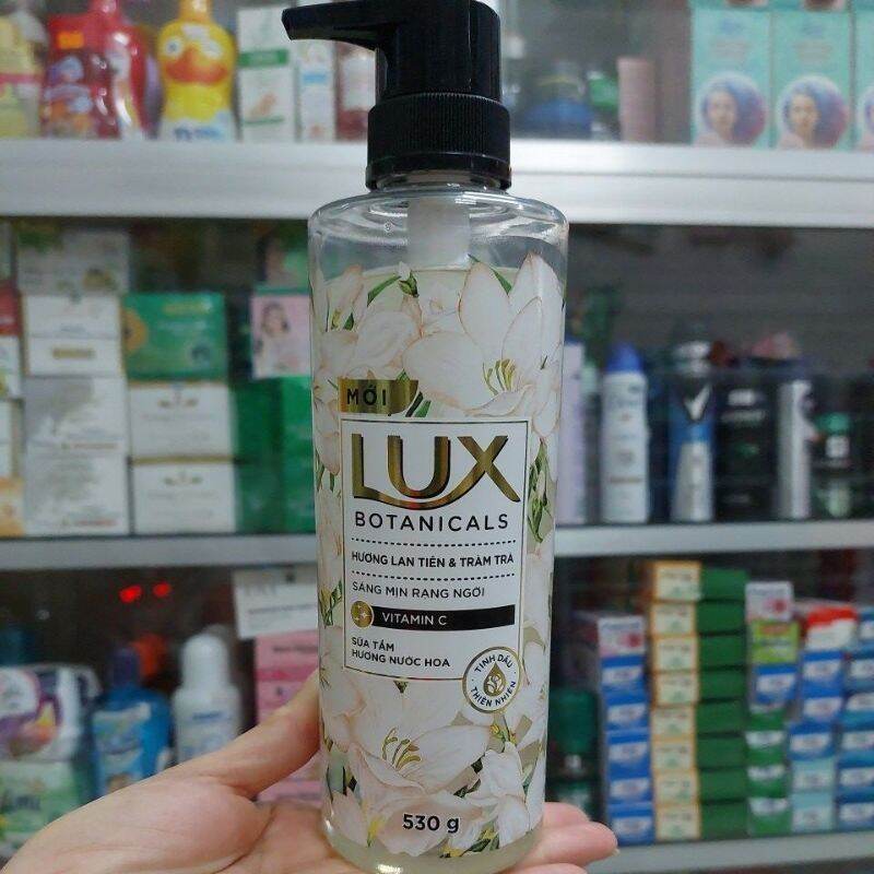 SỮA TẮM LUX MỚI 530G, VỚI HƯƠNG LAN TIÊN VÀ TRÀM TRÀ, GIÚP DA SÁNG MỊN RẠNG NGỜI