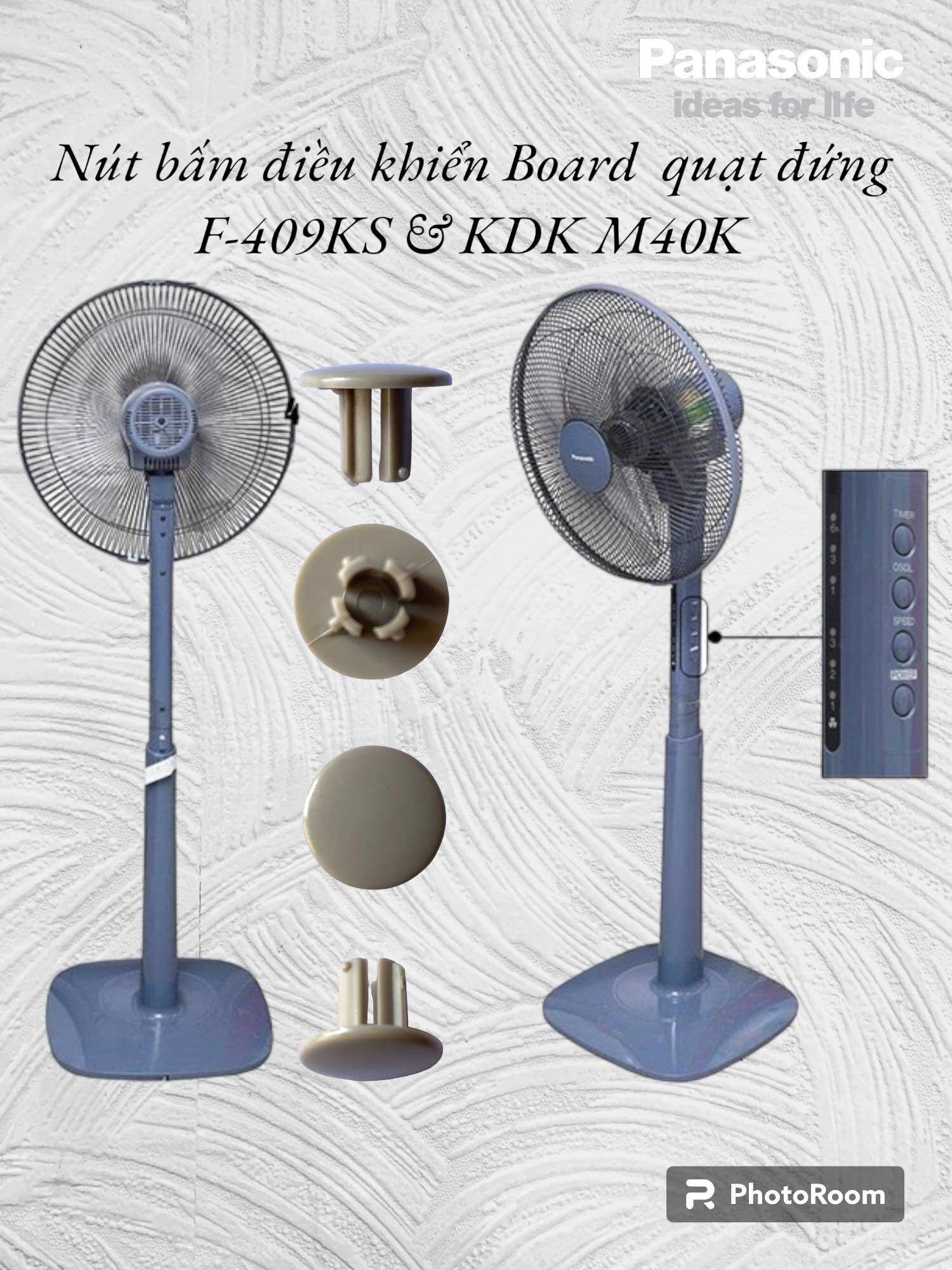 Linh kiện quạt panasonic- nút nhấn điều khiển board quạt đứng f-409k chính hãng made in malaysia