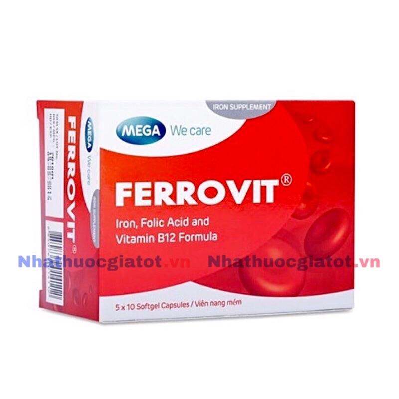 FERROVIT Bổ Sung Sắt, Axit Folic Và Vitamin B12