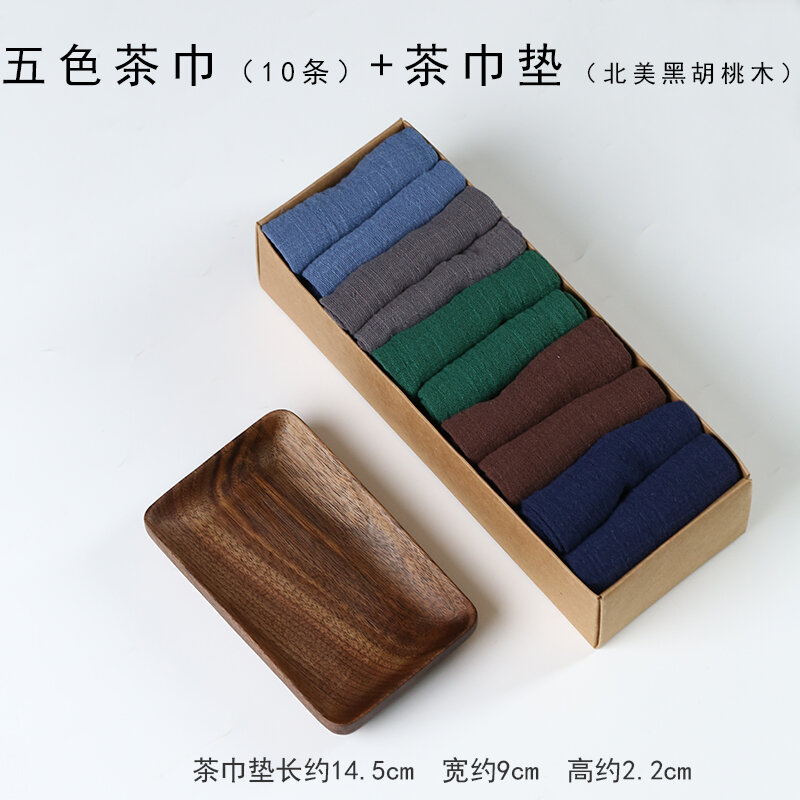 Khăn lau trà cotton lanh kiểu nhật khăn dưỡng ấm trà đạo khăn lau bàn trà thiền cao cấp dụng cụ pha trà khăn lau trà khăn lau thấm nước chiếu trà