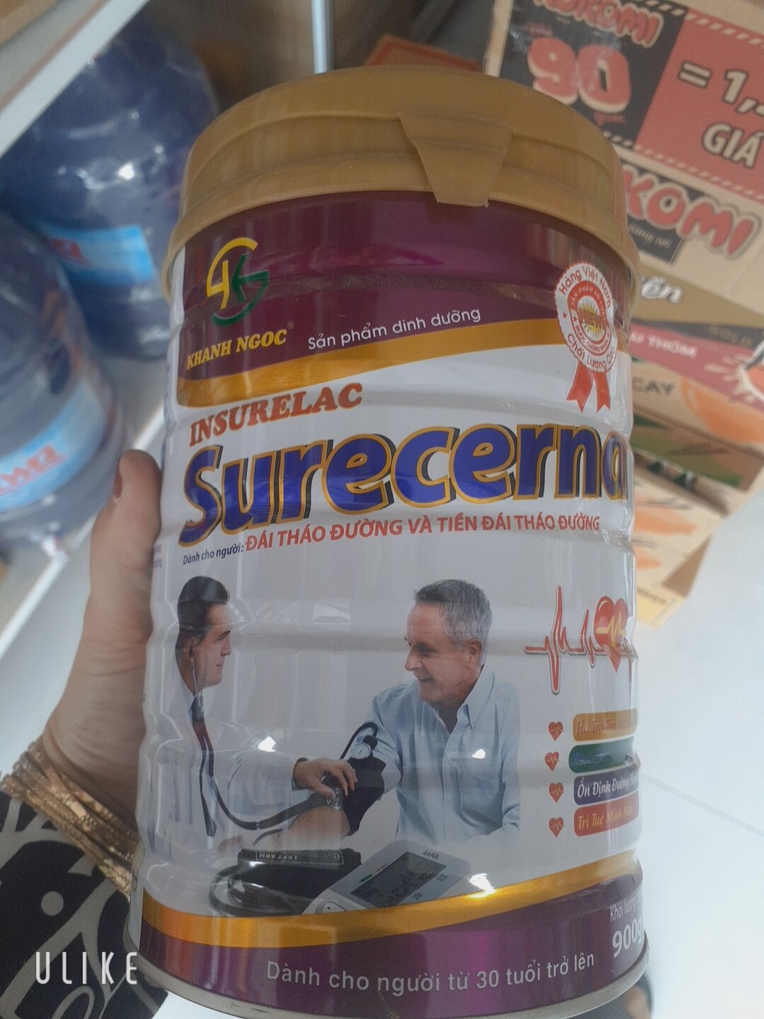 Sữa insurelac dành cho người đái tháo đường và tiền đái tháo đường 900g