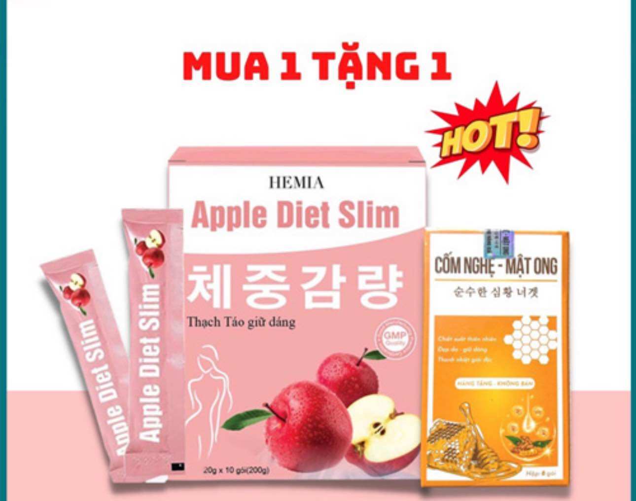 THẠCH TÁO HEMIA ( Tặng kèm cốm nghệ)- phiên bản mới nhất