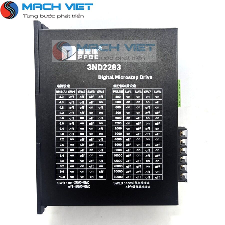 Driver 3ND2283 điều khiển động cơ bước 3 phase