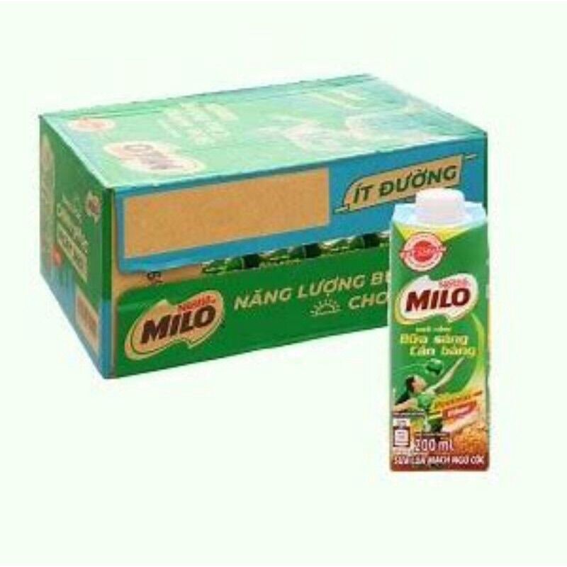 Combo 5 chai milo nắp vặn 210ml - có đường