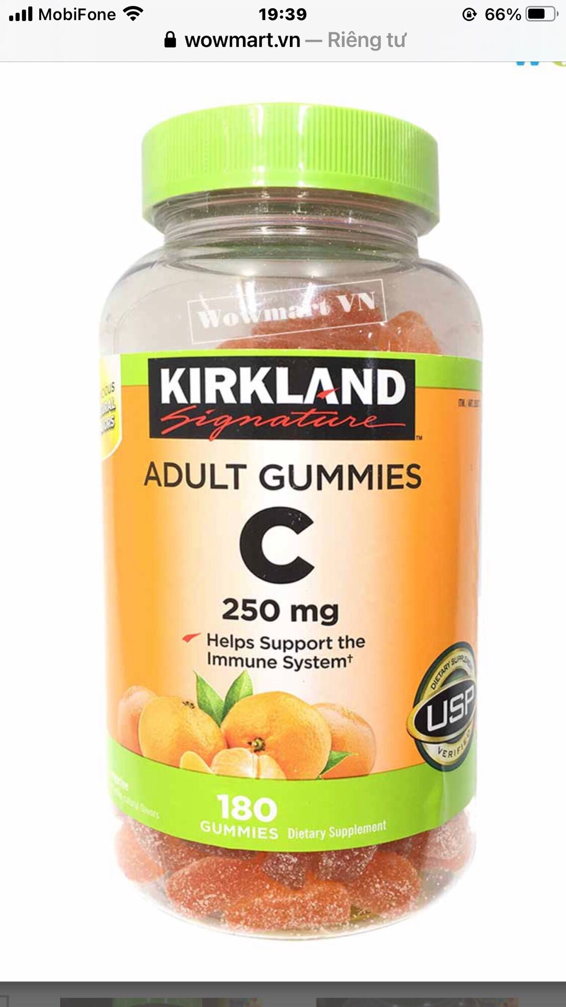 Kẹo Vita Gummies vitamin C và Zin C 60 viên cho bé Hệ miễn dịch Vìtamin.vn