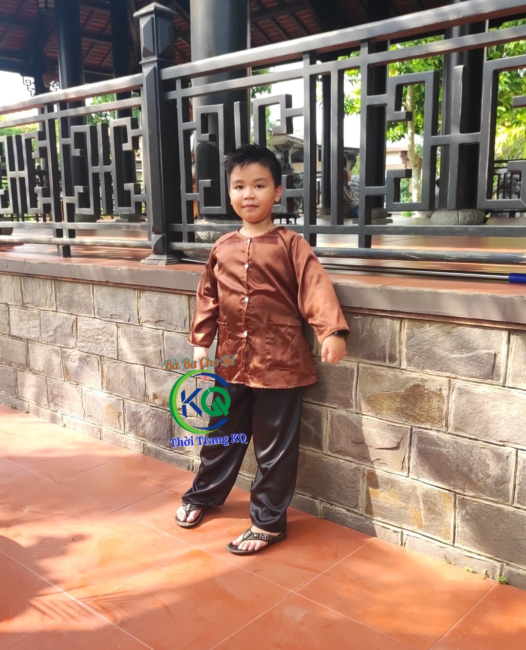 Bà Ba Nâu Cho Bé - Quần đen (8-45kg)
