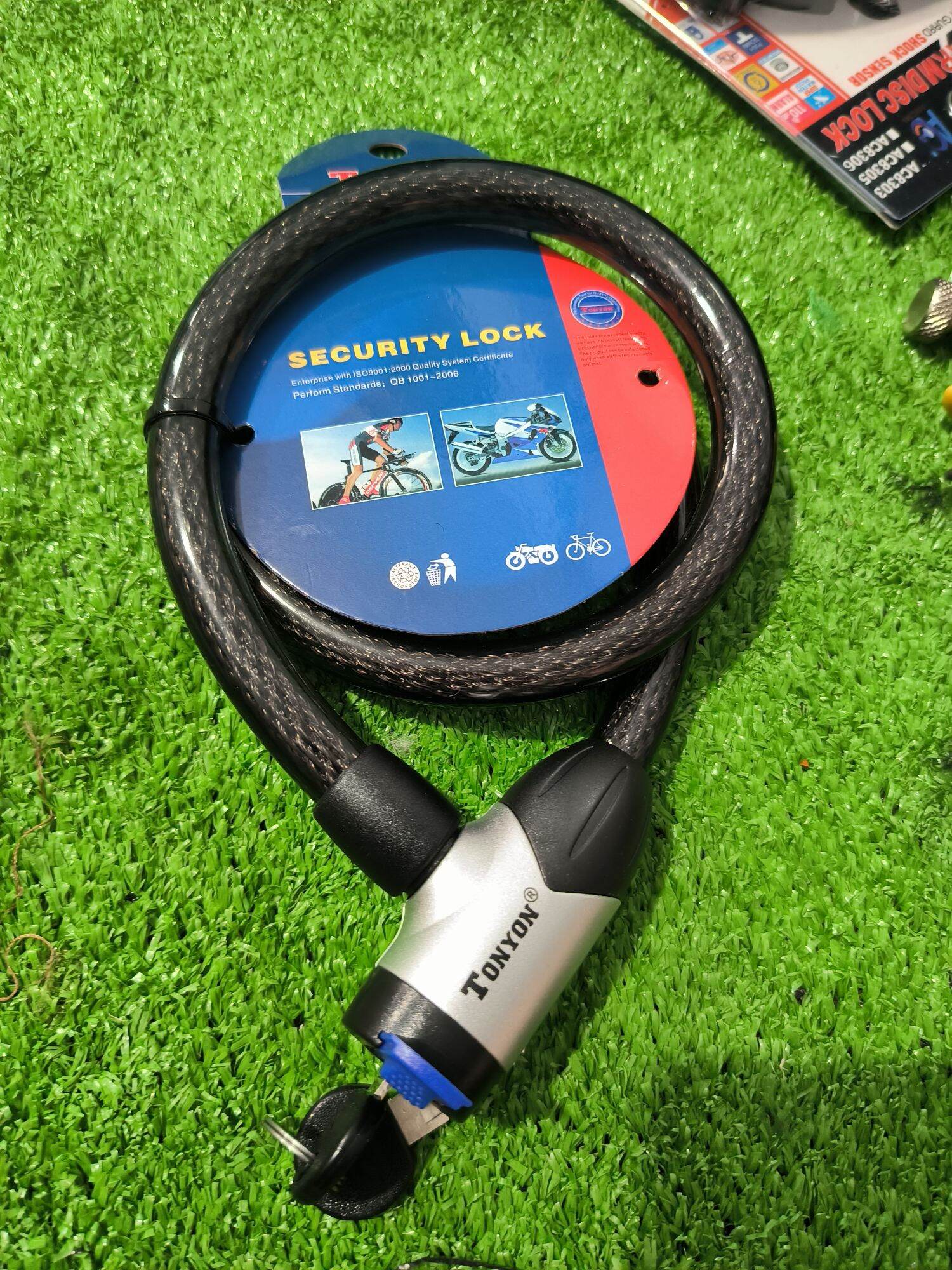 Khoá Dây Chìa Dùng Cho Xe Máy Xe Đạp Phi 15 Dài 80cm TONYON