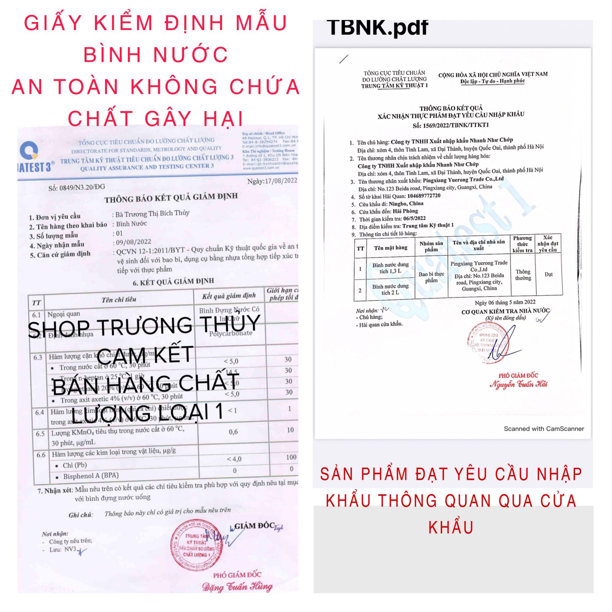 Bình nước nhắc nhở uống nước mỗi ngày dành cho người lười uống nước 2 lít