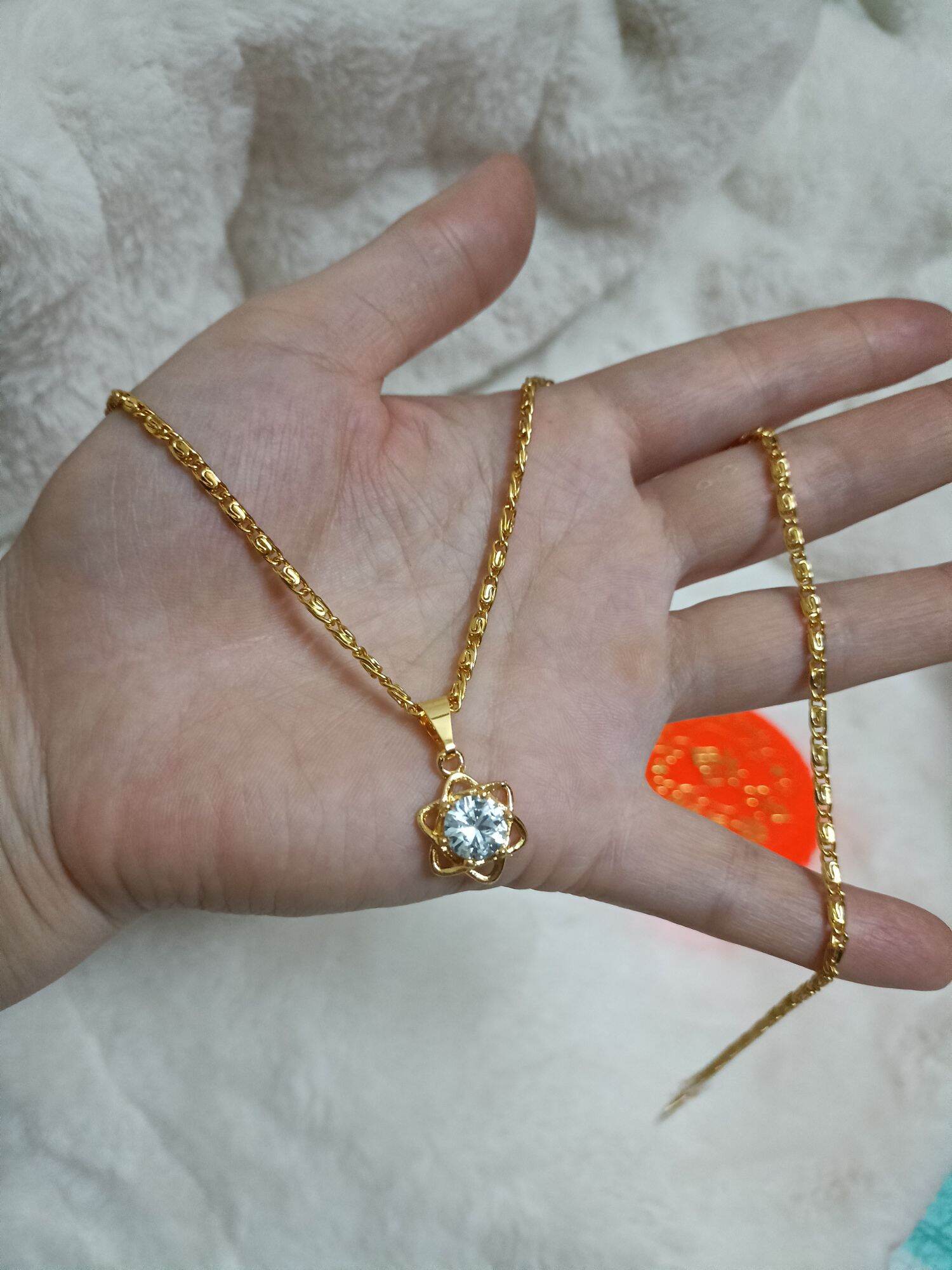 day chuyền có khắc tên 18k