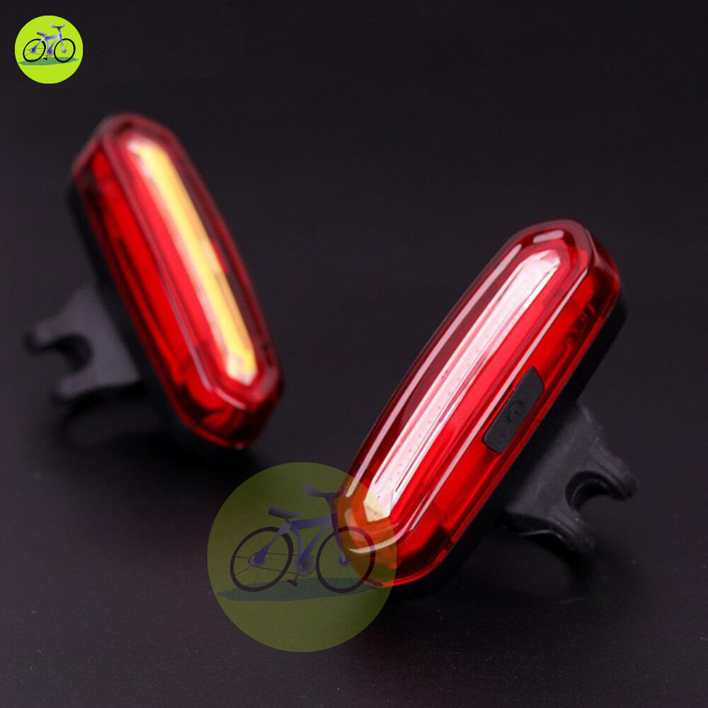 Đèn đuôi xe đạp 3 màu aqy-096 chính hãng chống nước sạc usb