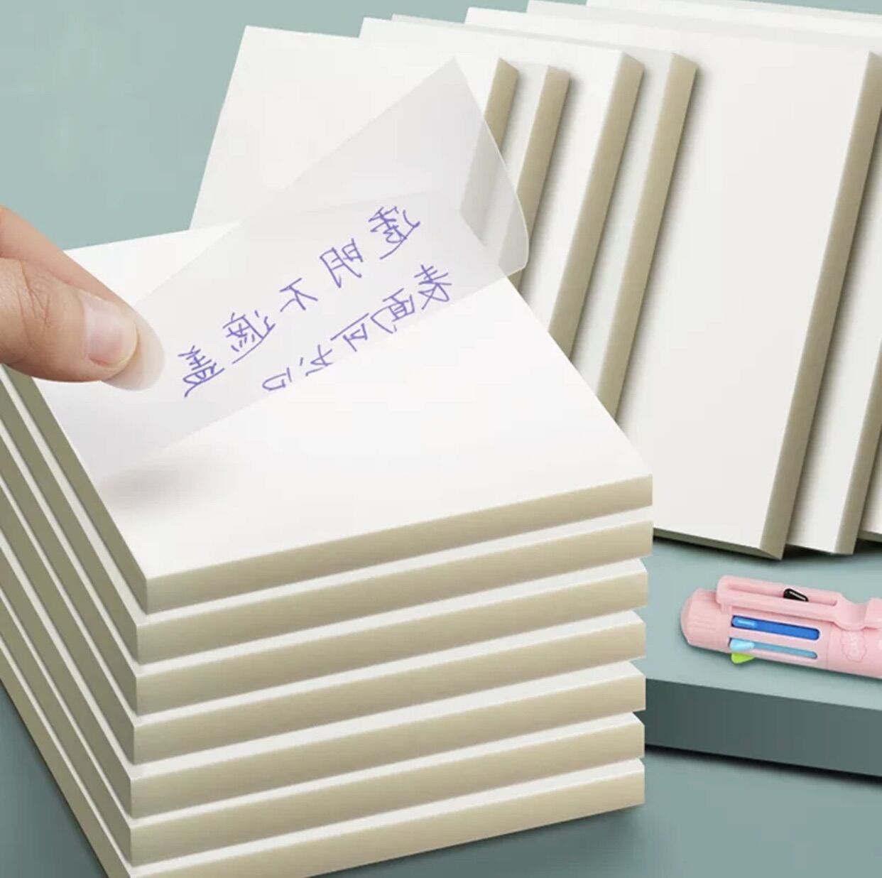 Xấp 50 tờ giấy note ghi chú trong suốt chống thấm nước