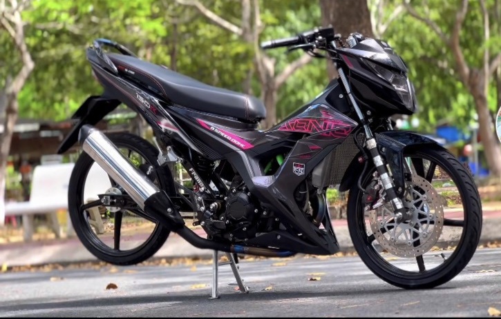 Tem rời sonic 150 đen hồng