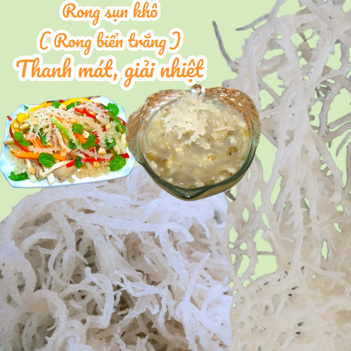 Rong sụn khô - rong biển trắng 500g