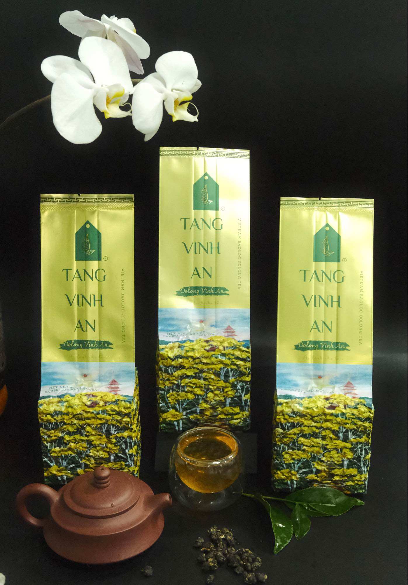 Trà Olong Vĩnh An - Trà Ô long Bảo Lộc  ( Túi 250gr)