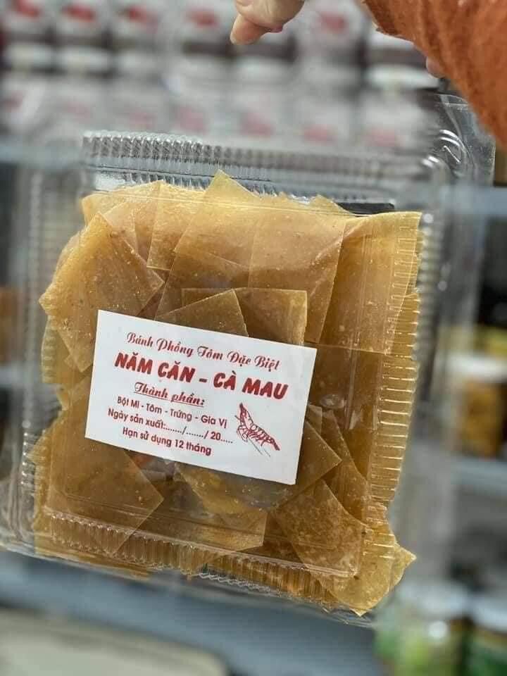 Bánh phồng tôm Cà Mau hộp 500gr