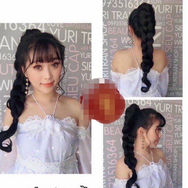 Tóc Ngoặm Thắt Bính 45_50cm