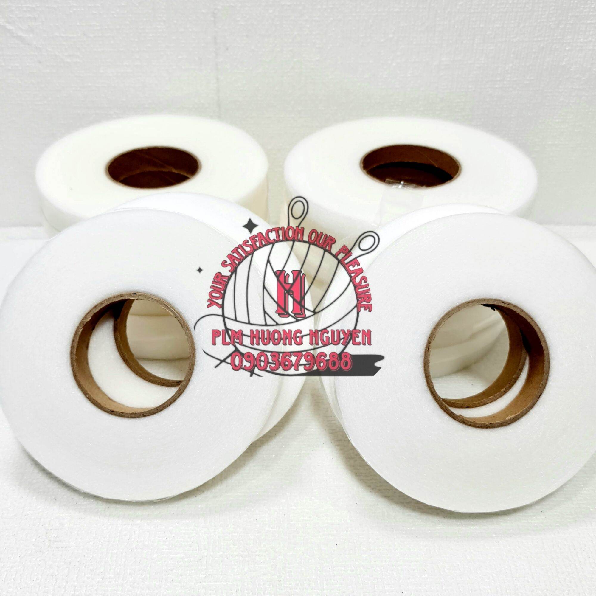 Keo tan - Keo ủi tan, mếch mex ủi tan bản 1cm 1,5cm 2cm kết dính 2lớp vải dùng trong may mặc