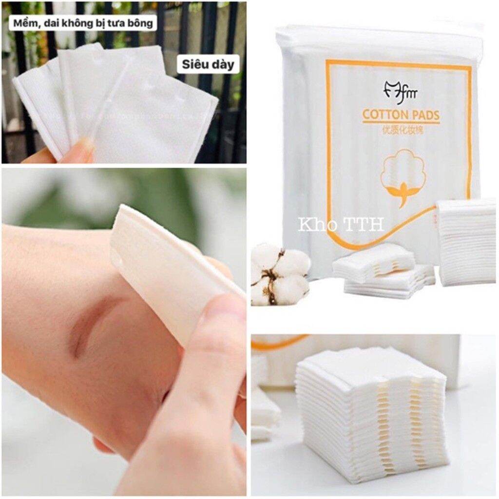 Bông tẩy trang 3 lớp Cotton Pads Túi 222 miếng