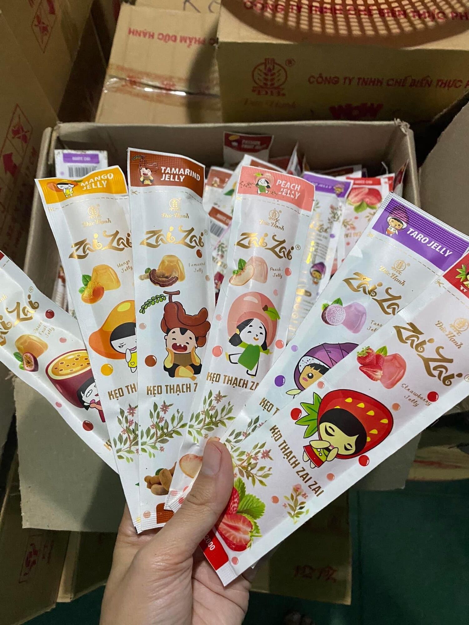 [ thùng 5 ký] THẠCH ZAI ZAI ĐỨC HẠNH [ thạch dài ]