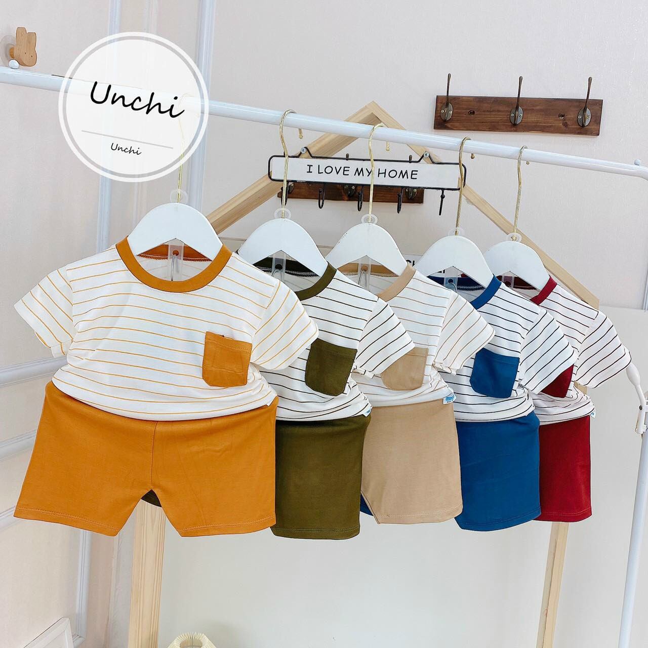 Bộ unchi chất liệu vải petit mỏng, mịn,mát