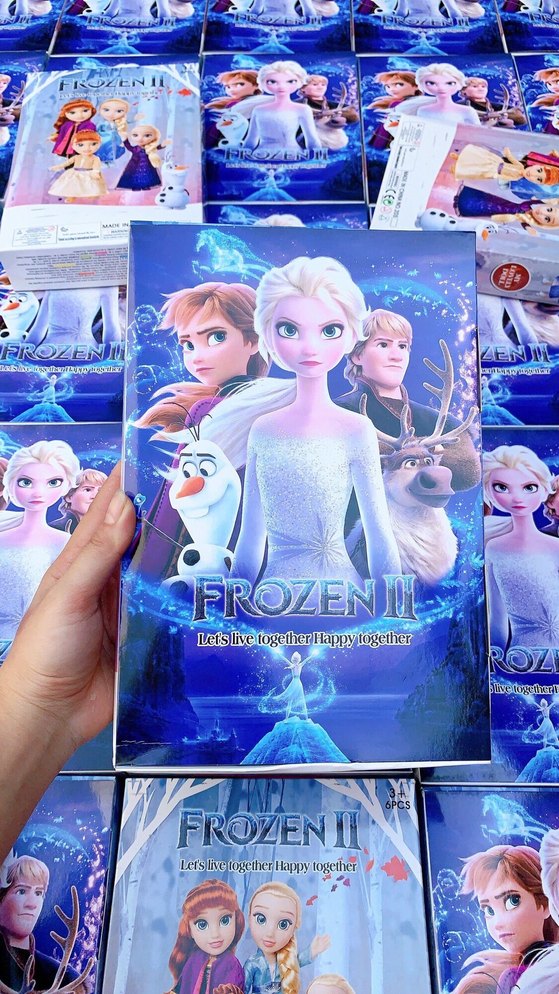 Bộ 6 búp bê elsa anna flozen cho bé gái