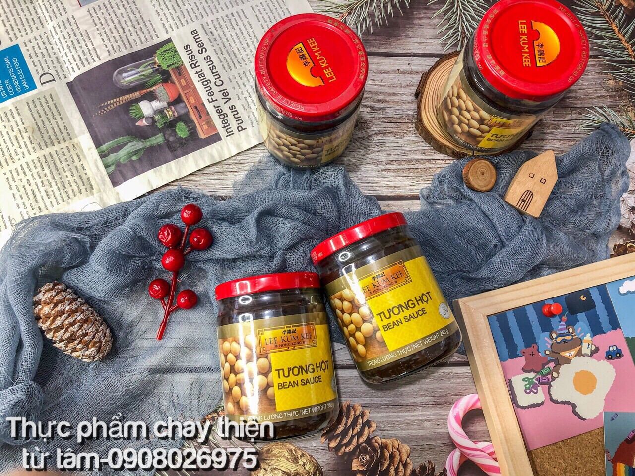“tương hột lee kum kee 240g”thực phẩm chay