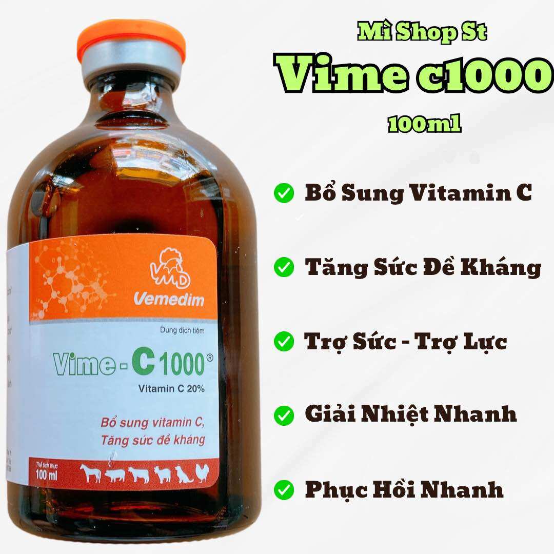 Vime C1000 tăng sức đề kháng heo, trâu, bò