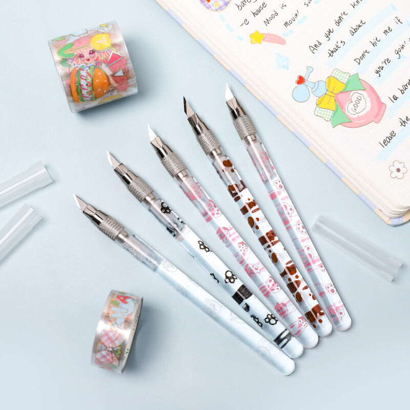 Bút dao unboxing , rọc cắt giấy , washi , sticker