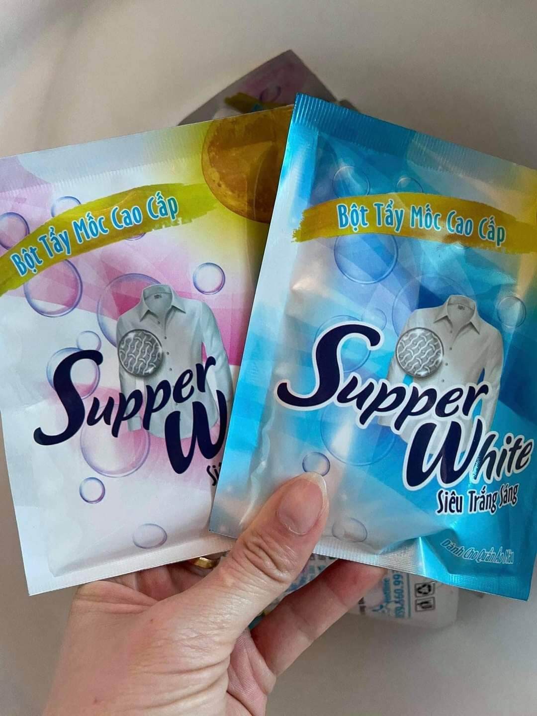 Bột tẩy vết bẩn ố mốc supper white chính hãng