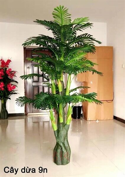 cây giả cây dừa cảnh cao 1.55met - 1,8m