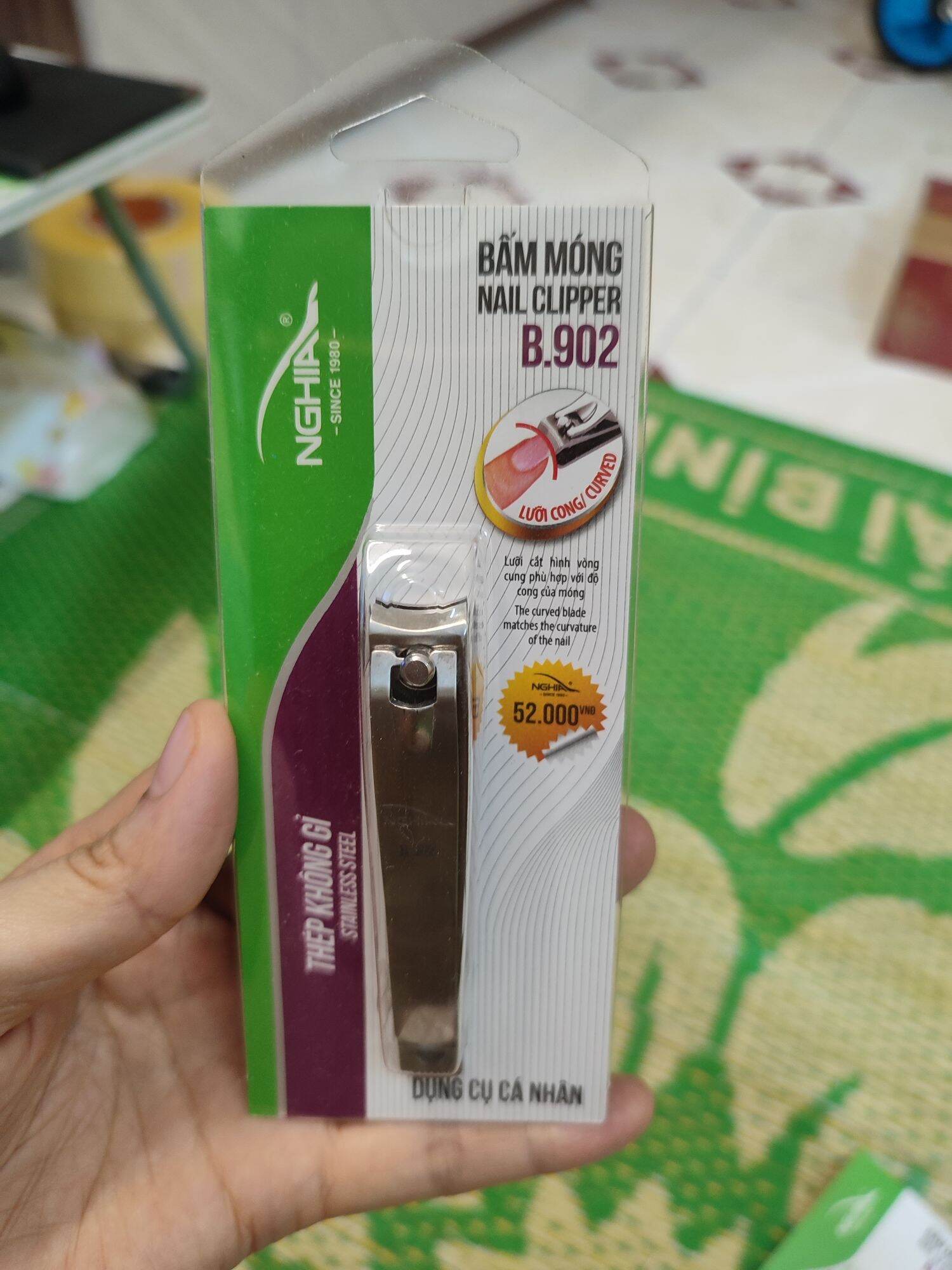 Bấm móng tay kềm nghĩa b902 lưỡi cong, bấm móng tay b902