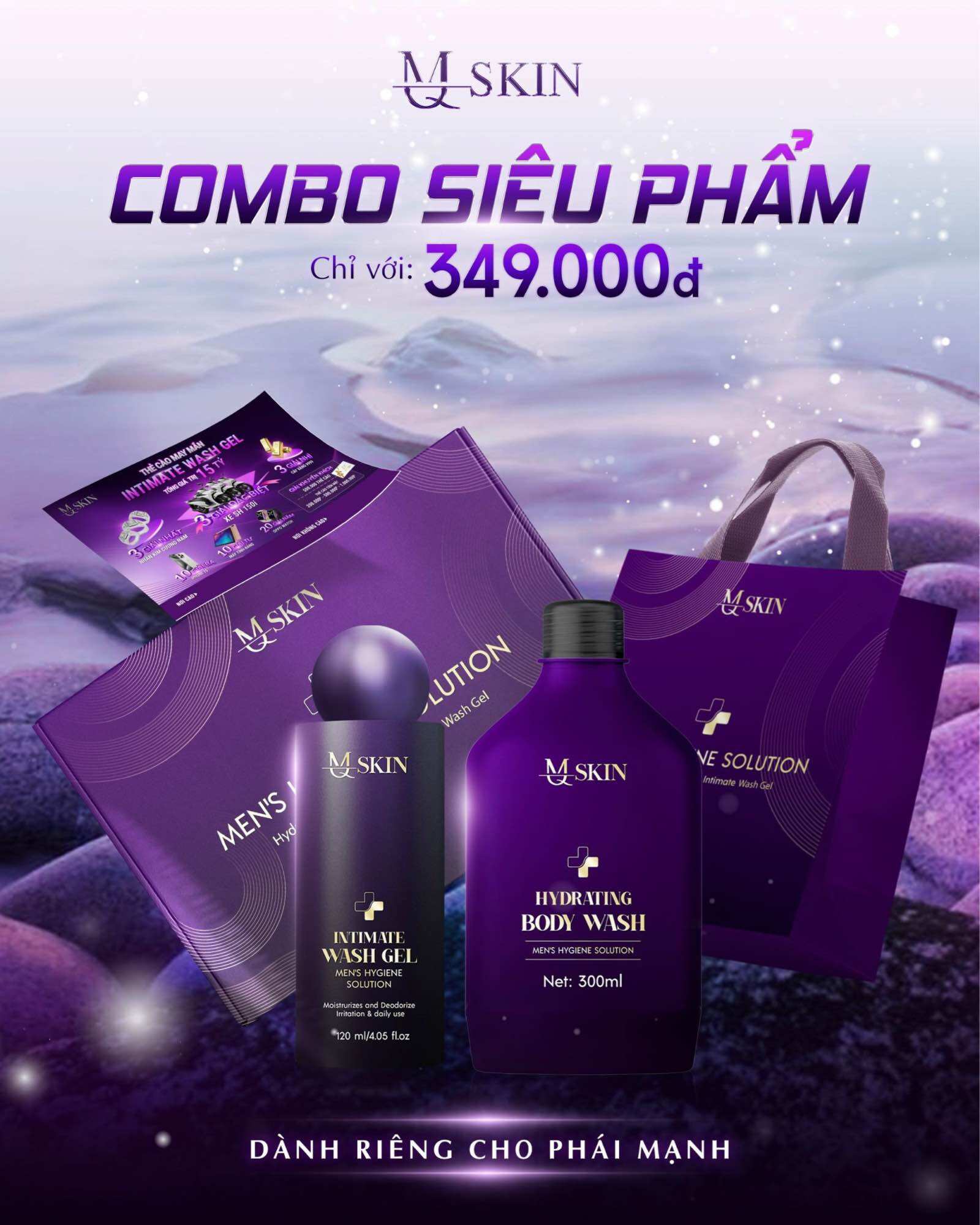 Combo Sữa Tắm + dung dịch vệ sinh