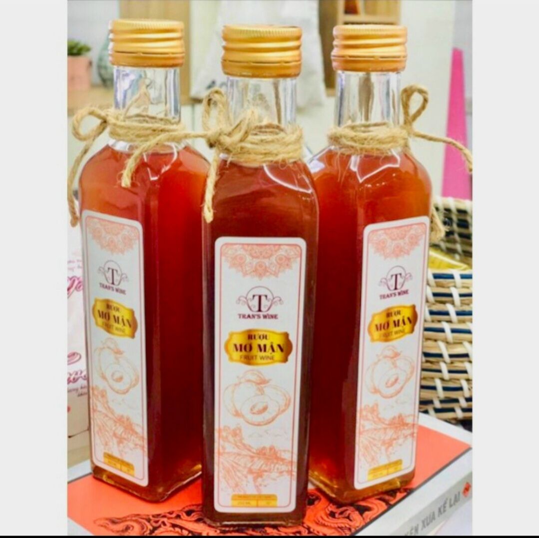 Chai thủy tinh Vuông 250ml Nắp nhôm