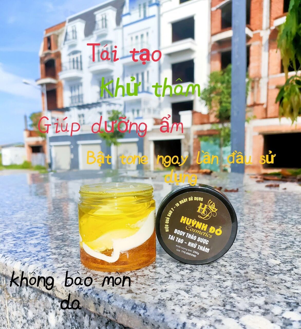 Combo body khử thâm huỳnh đỗ