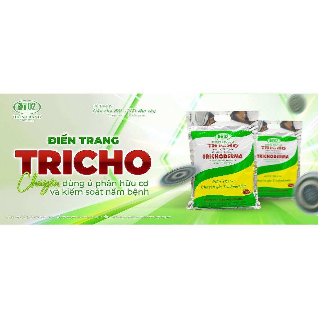 Túi 1kg Trichoderma (men vi sinh / nấm đối kháng) Điền trang - Dùng ủ phân, xử lý nấm đất