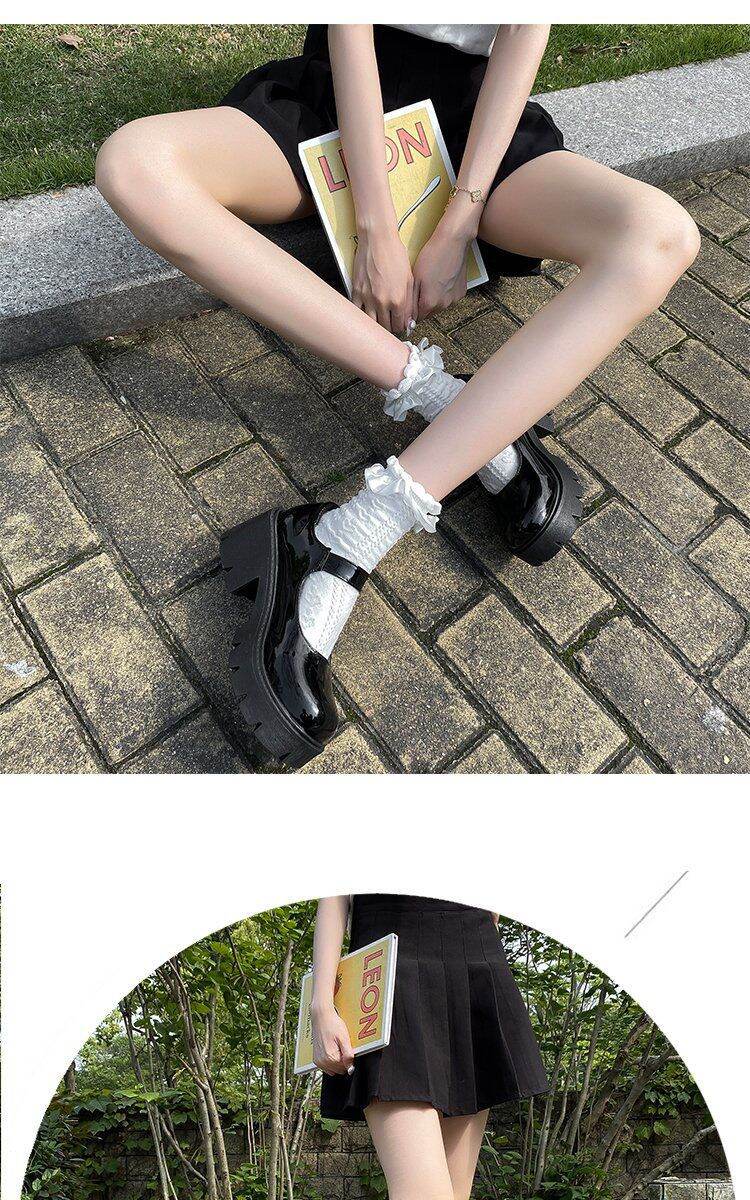 giày búp bê lolita đế độn