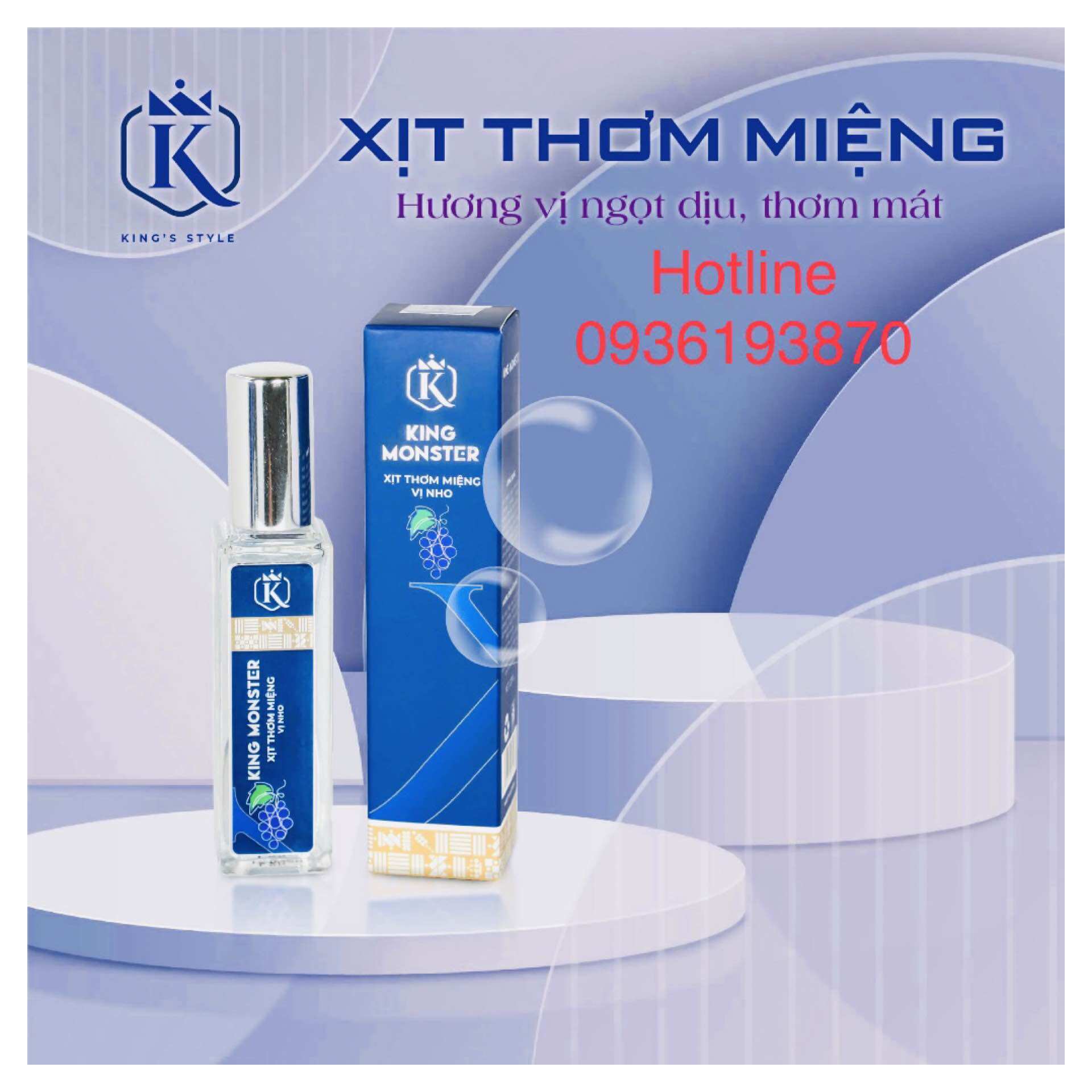 ✅ King Monster Xịt thơm miệng 👍 [CHÍNH HÃNG] ❤️ Xịt thơm miệng King monster