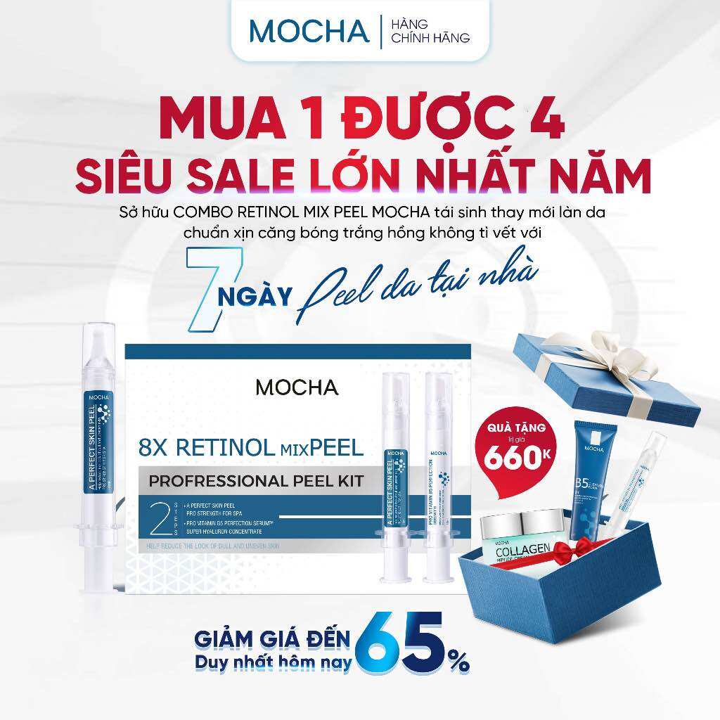 Tặng 5 sp Peel mocha retinol