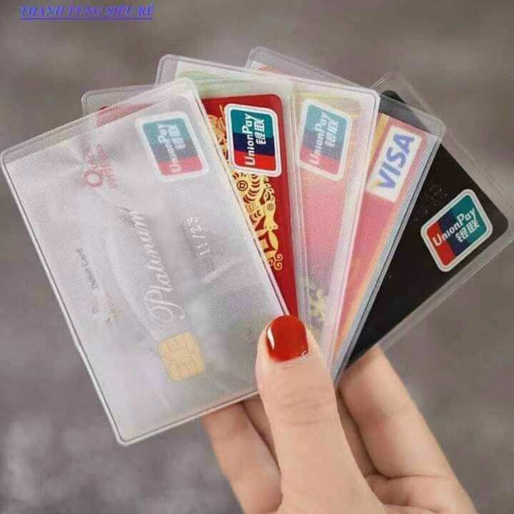 COMBO 8 TÚI BỌC THẺ CĂN CƯỚC, THẺ ATM