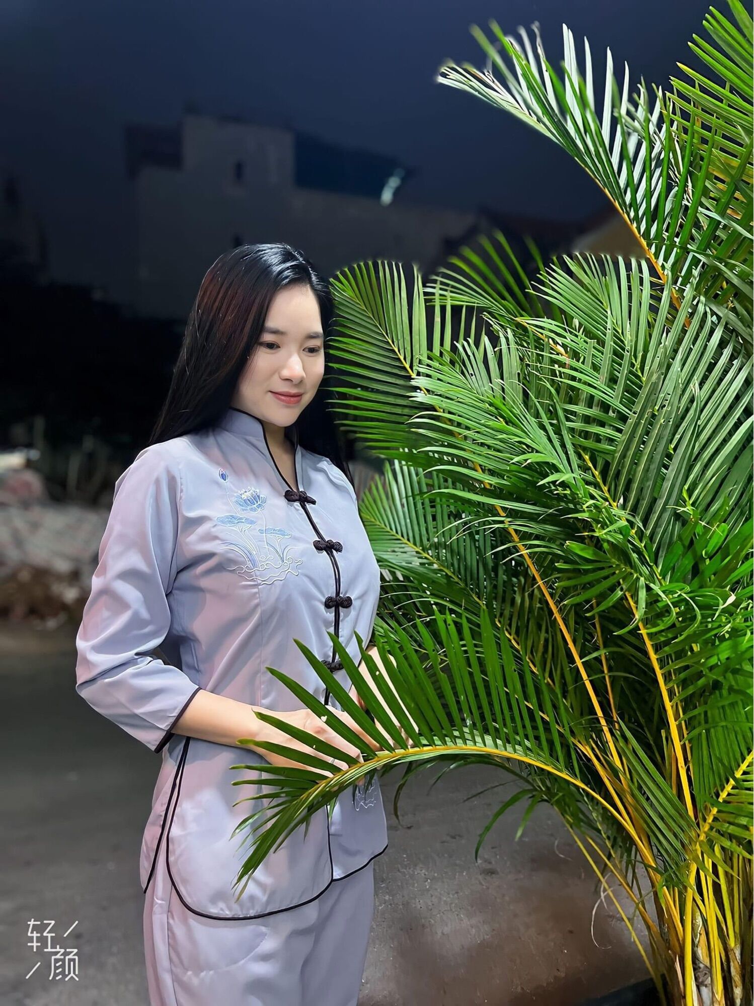 Đồ Lam Đi Chùa _ Mẫu Sẫm Tàu ( Chất vãi katê)