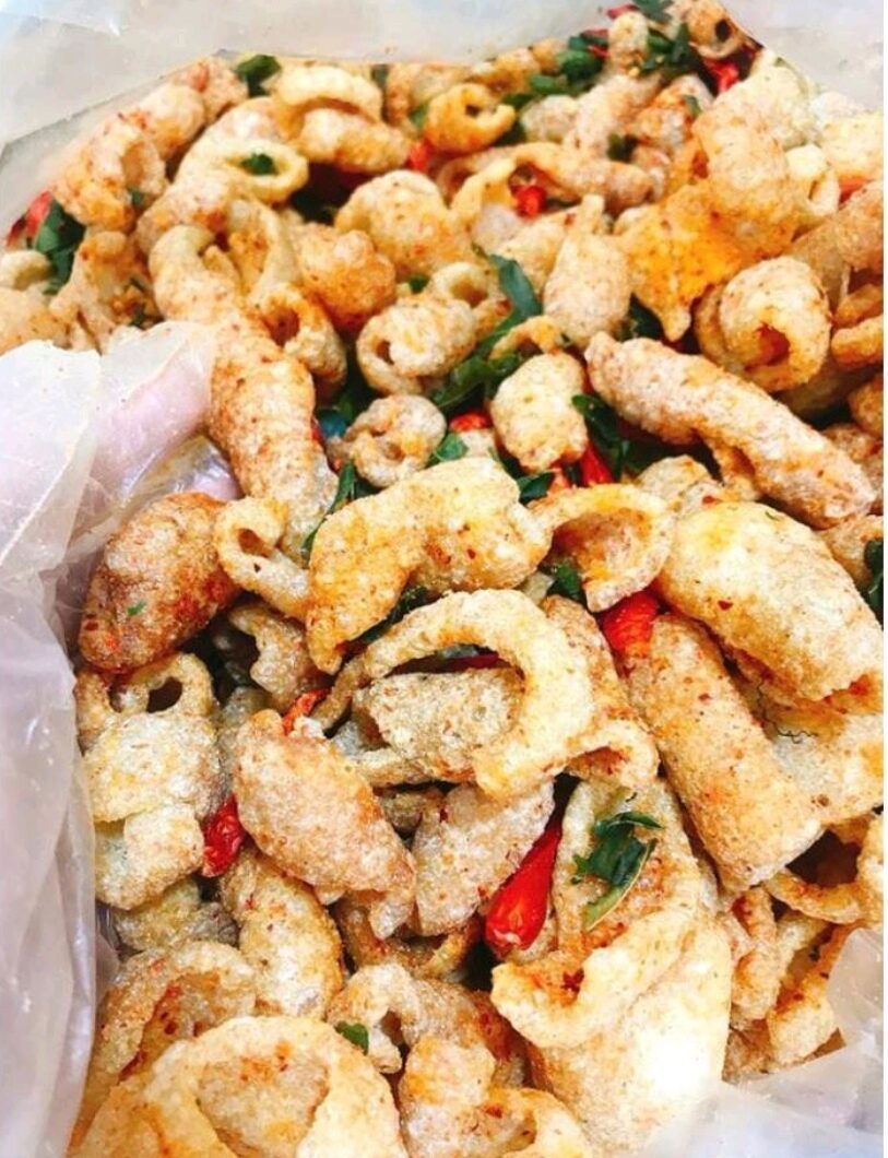 500GRAM DA HEO CHIÊN GIÒN LÁ CHANH