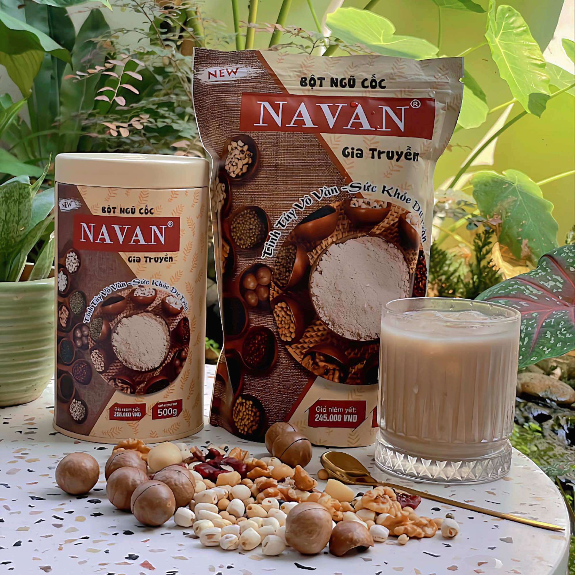 Combo 2 Bột Ngũ Cốc Navan Bổ Sung Dinh Dưỡng Lợi Sữa Sau Sinh