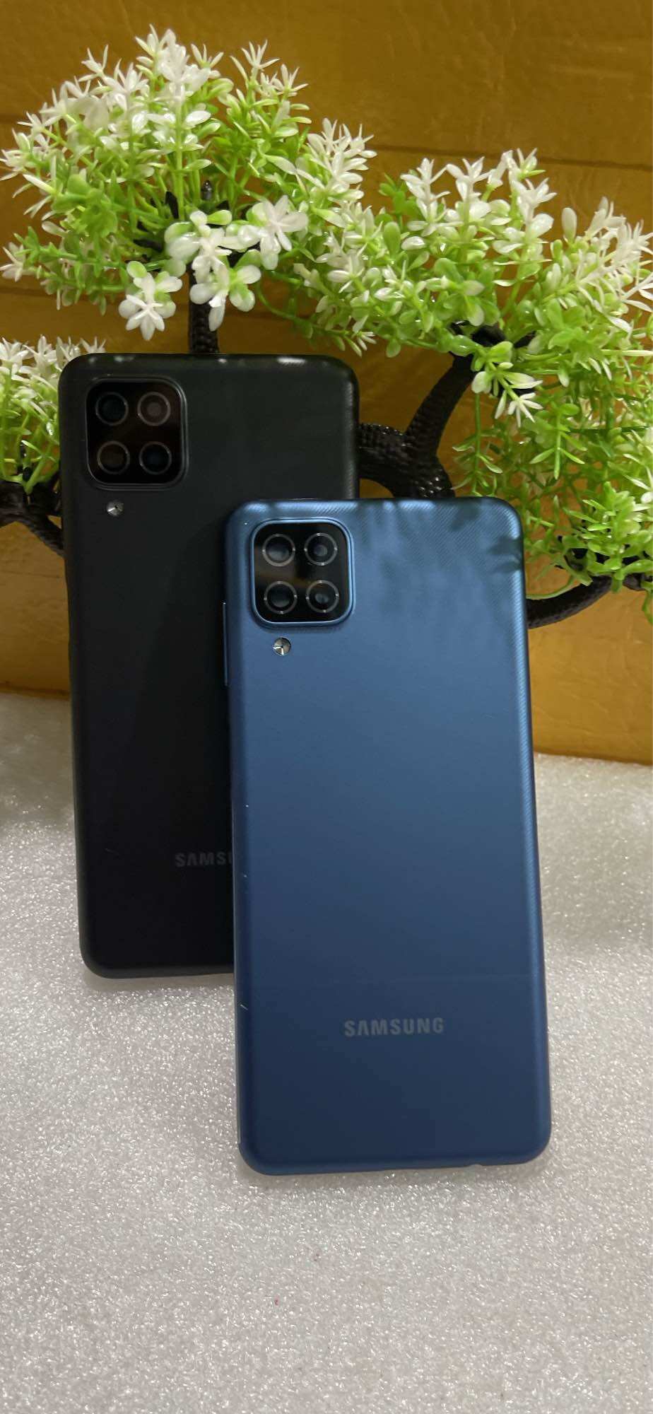 Vỏ Sam Sung A12 zin full kính camera với khay sim