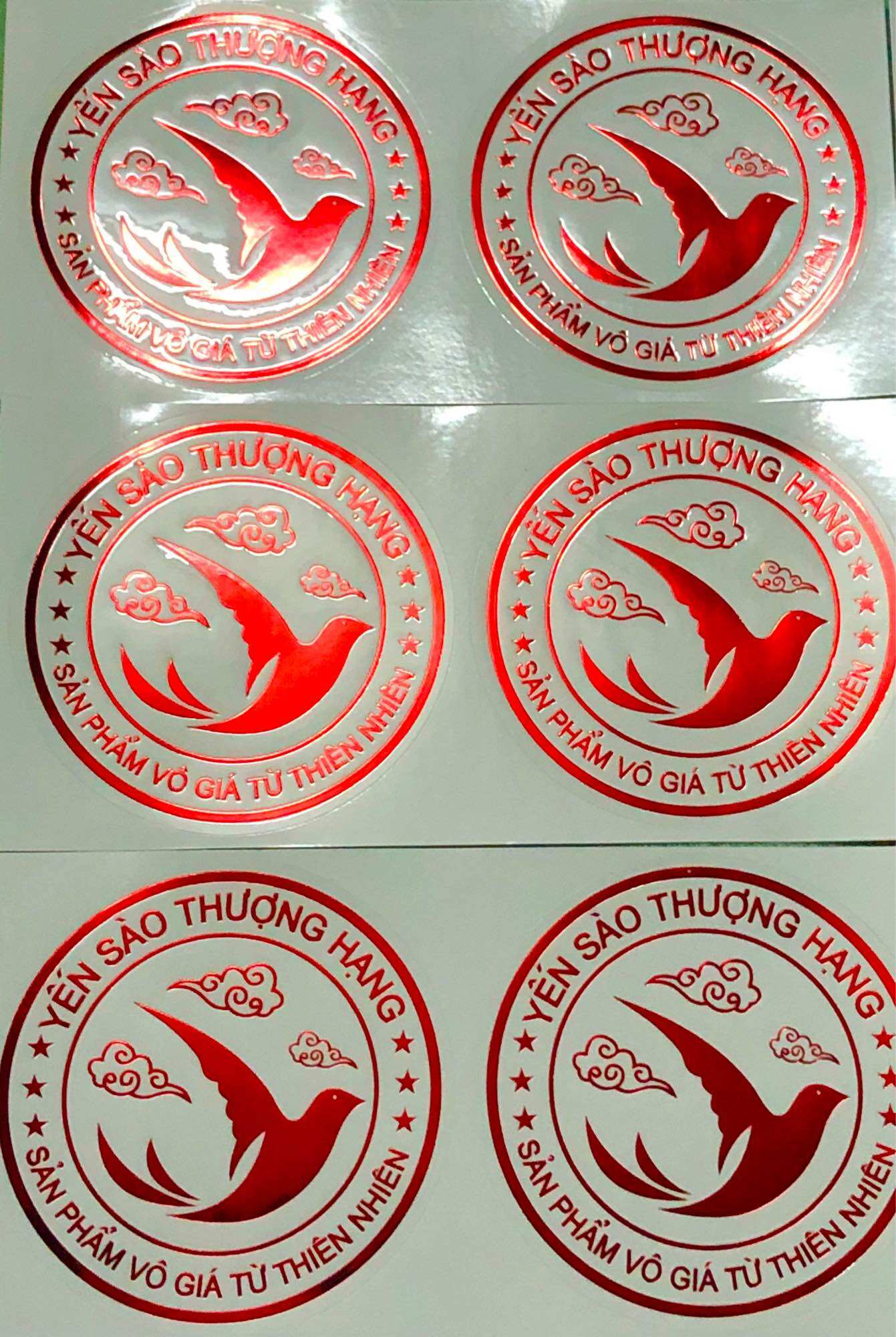 TEM DÁN HỘP YẾN SÀO CAO CẤP