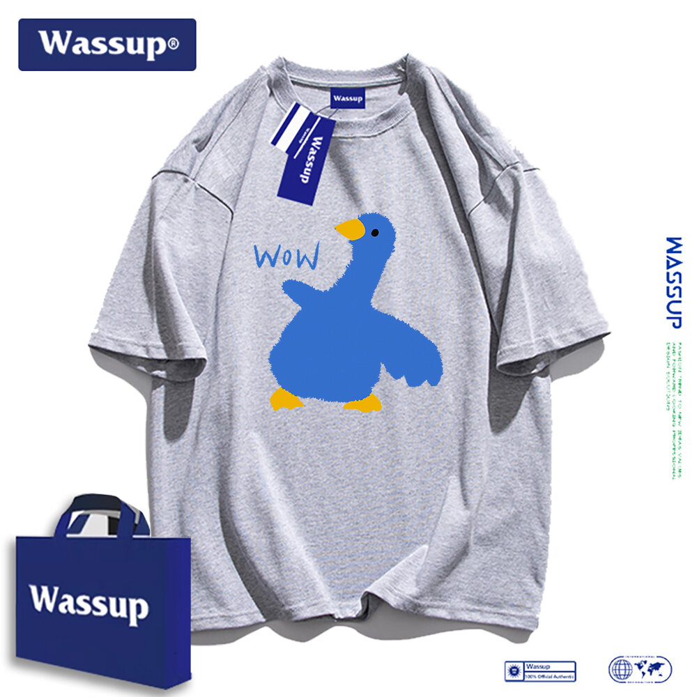Wassup  Short Sleeve Tshirt with Rich Decorative Patterns, 100% Cotton Material, Unique and Dynamic Fashion Style