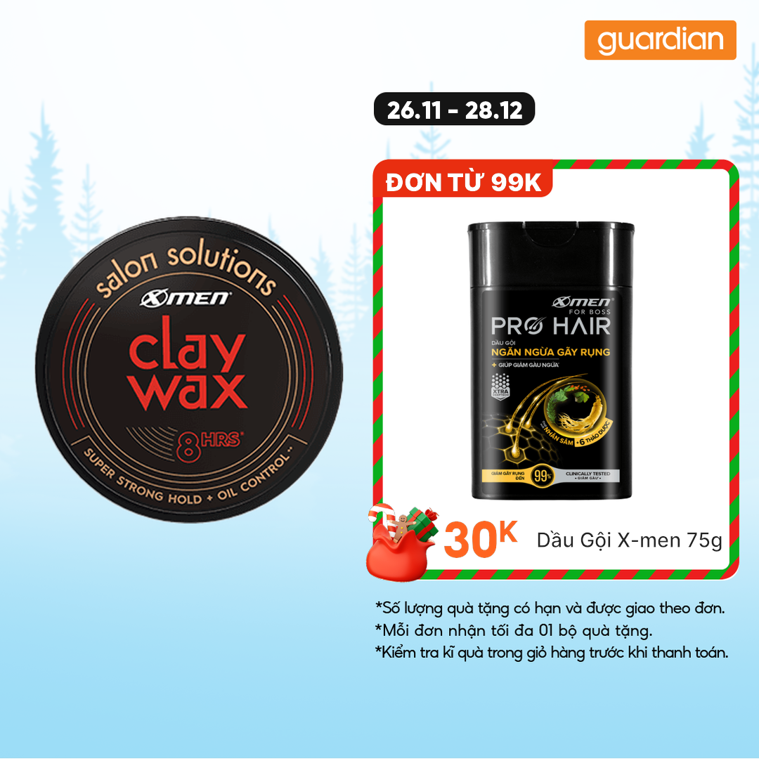  Sáp Vuốt Tóc Siêu Giữ Nếp X-Men Salon Solution Clay Wax 70gr 